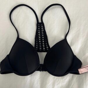 Victoria's Secret The Fabulous Push-Up Swim Bikini Bra Top - 32 B nwt